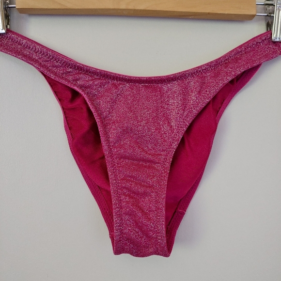 Triangl Grape Sparkle Macia Set Bikini Swimsuit Size XS Pink - Picture 13 of 16